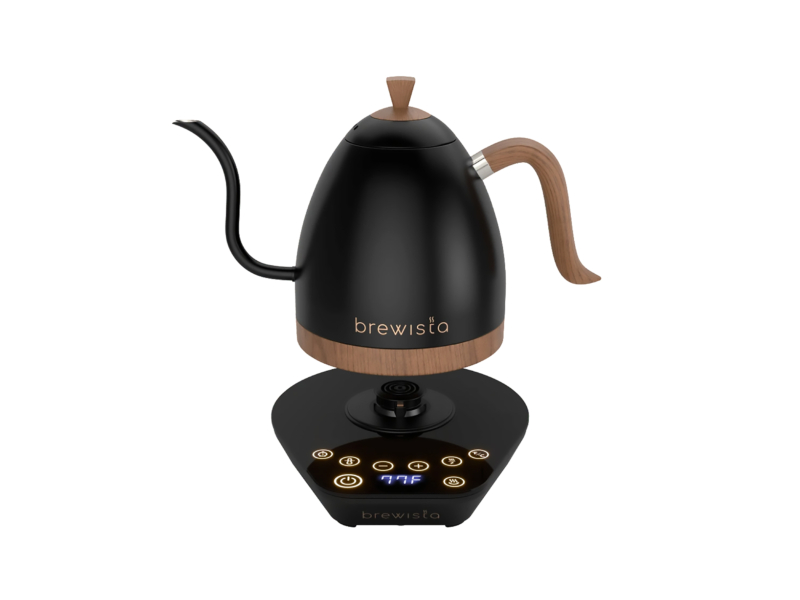 Brewista Artisan Kettle 900ml — Mattschwarz (mit Basis)