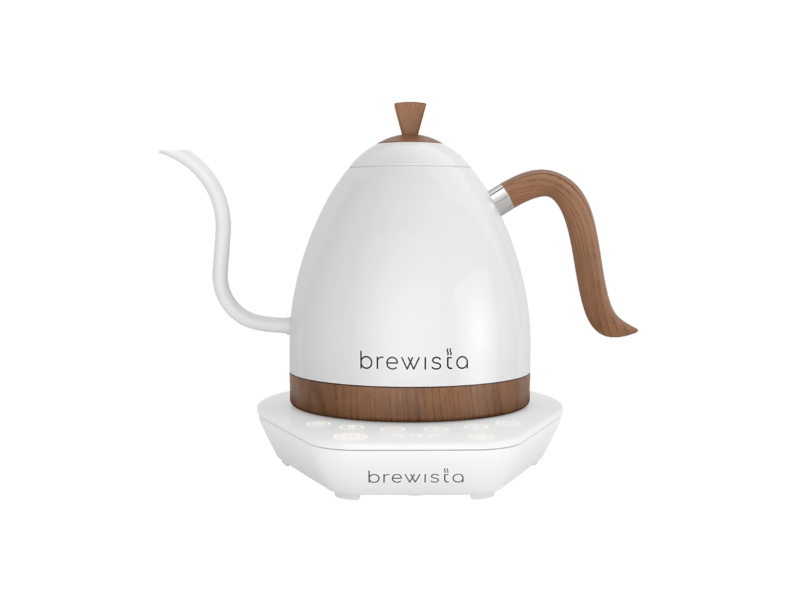 Brewista Artisan Kettle 900ml — Weiss (Seitenansicht)