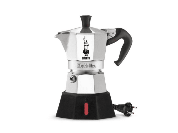 Bialetti Espressokocher Elettrika 2 Tassen, Silber